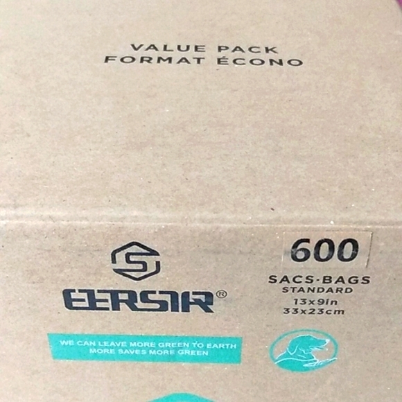 ETERSTAR ECO FRIENDLY PET WASTE BAGS 600 COUNT SIZE 13"-9"INCH NWT - Picture 5 of 8